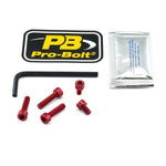 Pro Bolt Aluminium Fuel Cap Kit For Suzuki GSR 750 2011-2016 - Red