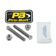 Pro Bolt Titanium Axle/Chain Adjusters Nut & Bolt Set For Suzuki GSX1300 BK 2008-2011 Rear - Natural