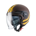 Caberg Uptown Chrono Helmet Brown/Mustard Yellow