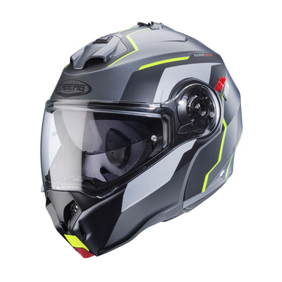 Caberg Duke Evo Move Matt Gun Metal Black Yellow Helmet