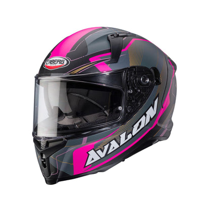 Caberg Avalon X Optic Matt Black Grey Fuchsia Helmet