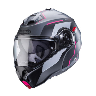 Caberg Duke Evo Move Matt Gun Metal Black Fuchsia Helmet