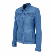 Spada Tura Trucker Ladies Motorcycle Jacket - Washed Blue