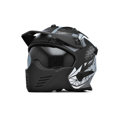 Spada Storm Matt Black Grey Silver Helmet
