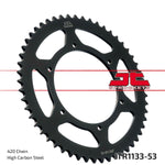 JT Sprocket For Derbi GPR 50 Nude 2004-2008 Rear Black 53T