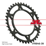 JT Steel Sprocket For Yamaha FZ 400 1997 Rear 39T - Black
