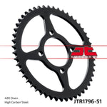 JT Sprocket For Suzuki RV 125 2003-2016 Rear Black 51T