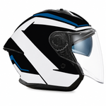Spada Aura Kalon Open Face Motorcycle Helmet With Visor - Black/Coral
