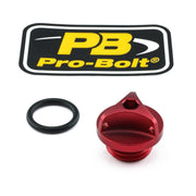 Pro Bolt Aluminium Oil Filler Caps For Ducati 848 2008-2010 - Red