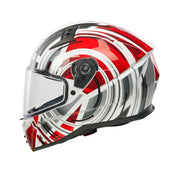 Spada Raiden 3 Cyclone Full Face Motorcycle Helmet - Red