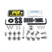 Pro Bolt Aluminium Fairing Bolt Kit For Suzuki For Suzuki GSX-R 600 2011-2016 - Silver