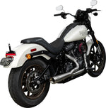 Trask 2 Into 1 Assault Exhaust System For Harley Davidson FLDE 1750 2018-2020 - Stainless Steel