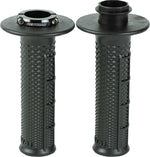 Renthal MX R-Works Tapered Lock-On Grips For Honda CRF250R 2023-2024 - Black/Grey