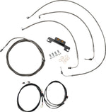 LA Choppers Complete Plug-and-Play Cable Kit For Harley Davidson FLH 1868 ABS 2021 Standard - Clear-Coated