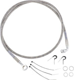 Drag Specialties Stainless Steel Brake Hose Kit For Harley Davidson FLSTS 1340 1997-1999 Front