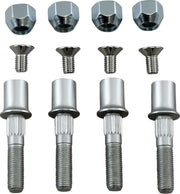 Moose Racing Wheel Stud Nut Kit For Can Am (BRP) Outlander 400 EFI 4X4 2013-2014 Fits Front Or Rear - Silver
