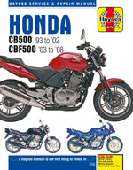 Haynes Service Manual For Honda CB500 1994-2003