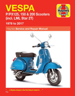 Haynes Service Manual For Vespa P 125 X 1979-1982