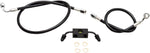 LA Choppers Braided Brake Hose Kit For Harley Davidson XL1200C 2014-2019 Front Standard - Black