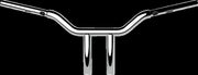 LA Choppers One Piece Kage Fighter Straight Riser Handlebar For Harley Davidson FLFBS 1923 ABS 2025 25.5 cm (10") - Chrome