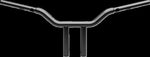 LA Choppers One Piece Kage Fighter Straight Riser Handlebar For Harley Davidson FLFBS 1923 ABS 2025 25.5 cm (10") - Black