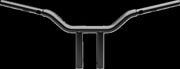 LA Choppers One Piece Kage Fighter Straight Riser Handlebar For Harley Davidson FLFBS 1923 ABS 2025 25.5 cm (10") - Black