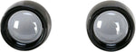 Kuryakyn Deep-Dish Bezels With Lens for Bullet Turn Signals For Harley Davidson FLDE 1750 2020 Black/Gloss Smoke