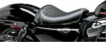 LE Pera Bare Bones Solo Seat For Harley Davidson XL1200C 2004-2019 Pleated - Black