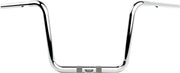 LA Choppers Twin Round Handlebar For Harley Davidson FLTRK 1868 ABS 2020-2023 30.5 cm (12") - Chrome