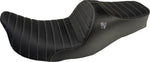 Slyfox Chariot Seat For Harley Davidson FLHR 1340 1997-1998 - Black/Silver