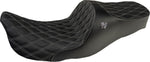 Slyfox Chariot Seat For Harley Davidson FLHR 1340 1997-1998 Double Diamond - Black/Silver
