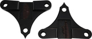 Accutronix Hot Bagger Leg Fender Spacers For Harley Davidson FLHR 1690 Front 7 16" - Black