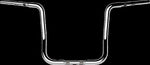 LA Choppers Twin Round Handlebar For Harley Davidson FLHTCUTG 1868 ABS 2024 35.5 cm (14") - Chrome