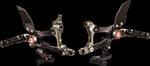 Gilles MUE2 Rearset For Ducati Panigale V4 1000 R ABS 2019-2020 & 2023-2024 - Black/Red
