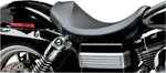 LE Pera Villain Solo Seat For Harley Davidson FLD 1690 2012-2013 Plain - Black