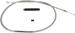 Barnett Stainless Steel Clutch Cable For Harley Davidson FLHS 1340 1987-1988 159 cm (62-1 2") - Silver