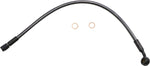 Magnum Shielding KarbonFibr Brake Hose For Harley Davidson XL 1200S 1996-2003 Front Upper 38 cm (15") - Carbon Fiber KARBONFIBR Silver