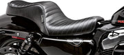 LE Pera Cherokee Seat For Harley Davidson XL1200C 2004-2020 Pleated - Black