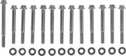Feuling Parts Dress-Up Engine Case Bolt Fastener Kit For Harley Davidson FLD 1690 2012-2013 - Silver