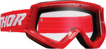Thor Combat Racer Goggles - Red White