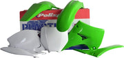Polisport Plastics Kit For Kawasaki KX125 2003-2008 - Green/OEM/White