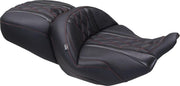 Mustang Deluxe Touring Seat For Harley Davidson FLHX 1923 2024-2026 - Black/Red