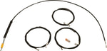 LA Choppers Standard Black Vinyl Handlebar Cable/Brake Hose Kit For Harley Davidson FLHX 1923 ABS 2024-2025 - Black