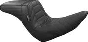 LE Pera Kickflip Seat For Harley Davidson FLSB 1750 ABS 2018-2021 Basketweave/Pleated/Track Pleat Stitch - Black