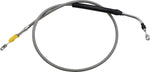LA Choppers Stainless Steel Braided Clutch Cable For Harley Davidson FLHR 1750 ABS 2021-2022 15" - 17" - Polished