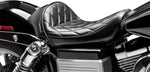 LE Pera Stubs Cafe Seat For Harley Davidson FLD 1690 2012-2013 Diamond - Black