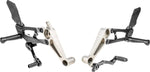 Gilles FXR Rearset For Aprilia RS 660 ABS 2021-2026 - Black/Silver