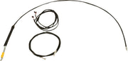 LA Choppers Complete Plug-and-Play Cable Kit For Harley Davidson FLHRXS 1868 ABS 2024 38 cm - 43 cm (15" - 17") Upper - Black/Clear-Coated
