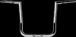 LA Choppers 1-1/4" Twin Peaks Touring Handlebar For Harley Davidson FLHTCUTG 1868 ABS 2024 40.5 cm (16") - Chrome