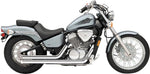 Cobra Streetrod Straight Cut Exhaust System For Honda VT 600 C 1988-2007 - Chrome